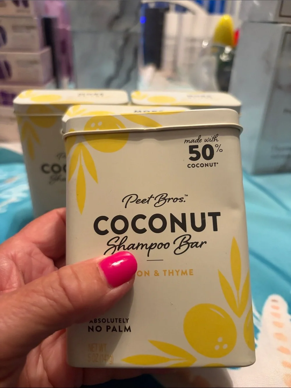 Coconut Shampoo Bar — Lemon & Thyme (Cream/Yellow)